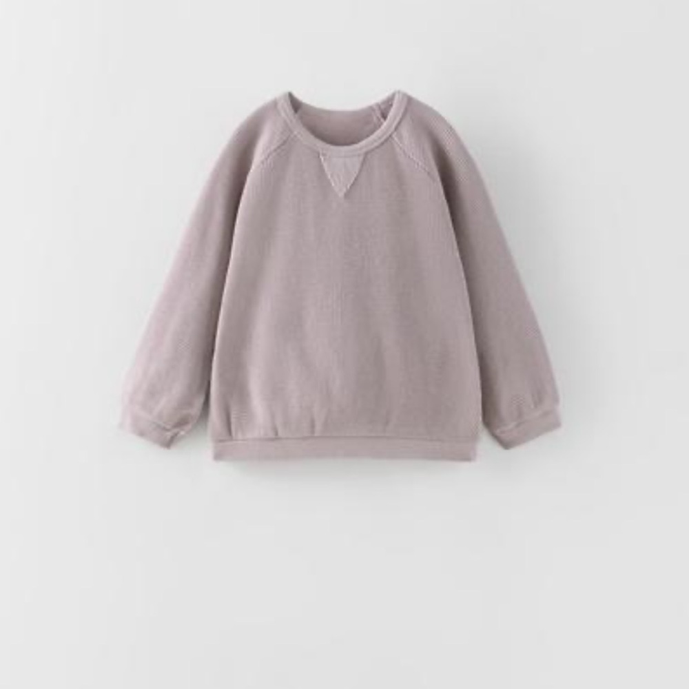 Zara Waffle Knit Sweatshirt